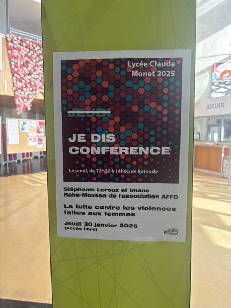 Intervention sur les violences faites aux femmes - Lycée Claude Monet